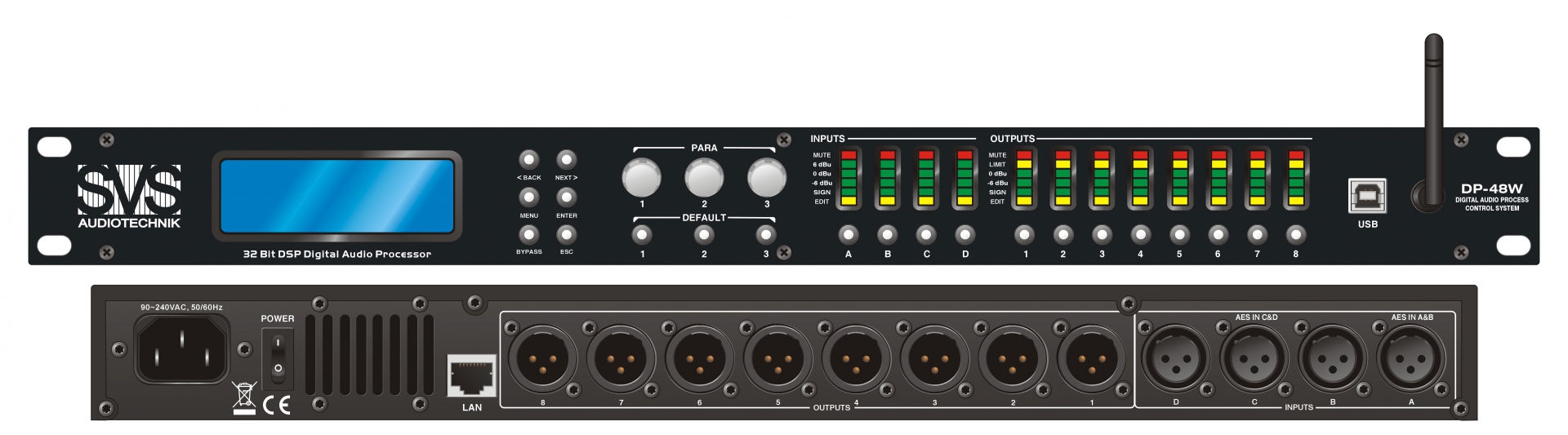 SVS Audiotechnik DP-48W Цифровой процессор: 4 входа 8 выходов в Ханты-Мансийском АО