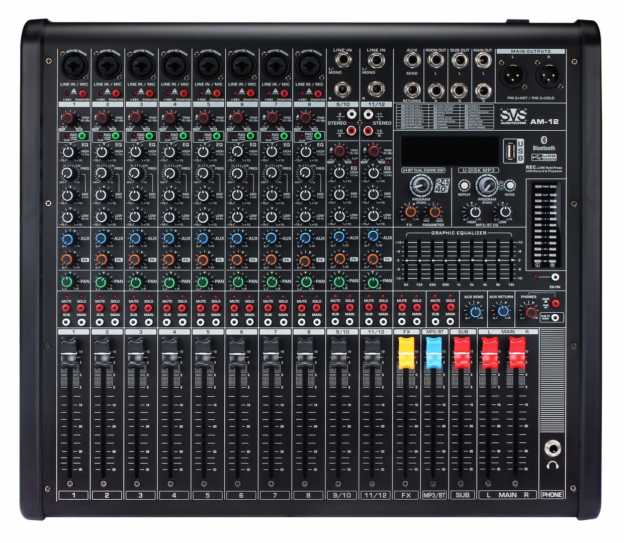 SVS Audiotechnik mixers AM-12 Микшерный пульт аналоговый, 12-канальный в Ханты-Мансийском АО
